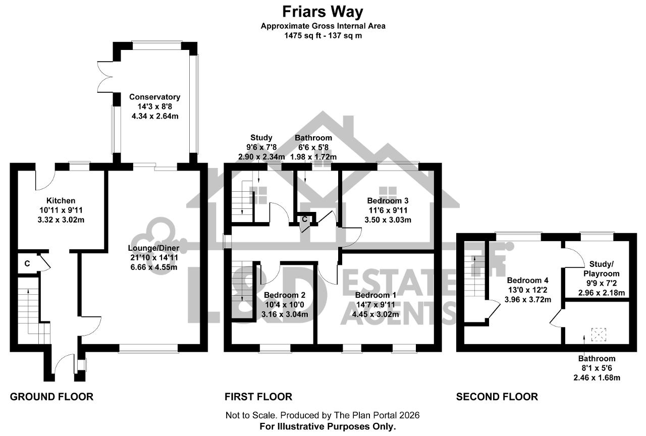 7, Friars Way, Luton floorplan