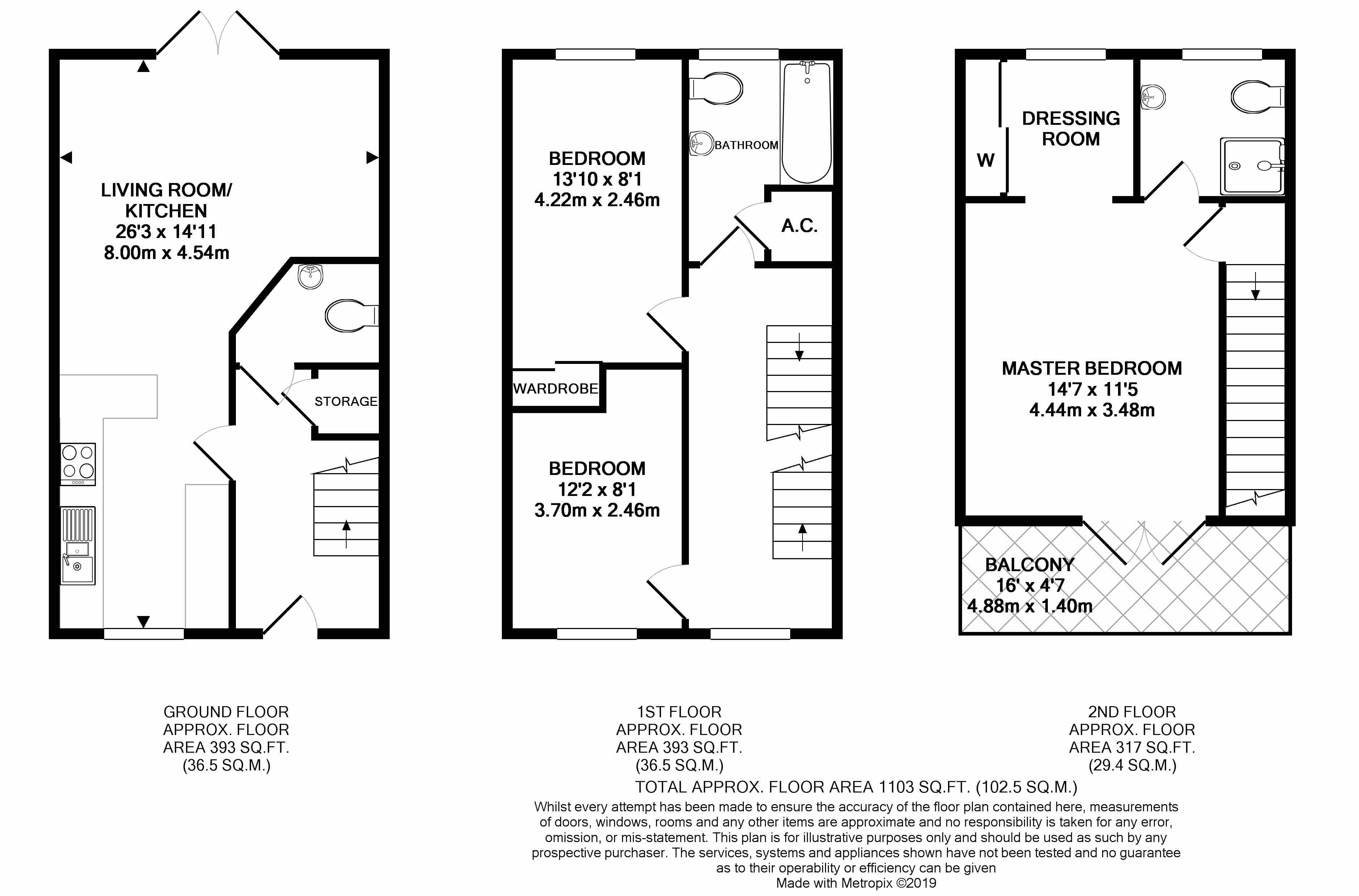 3 Bedrooms Town house to rent in Jupiter Close, Farnborough GU14