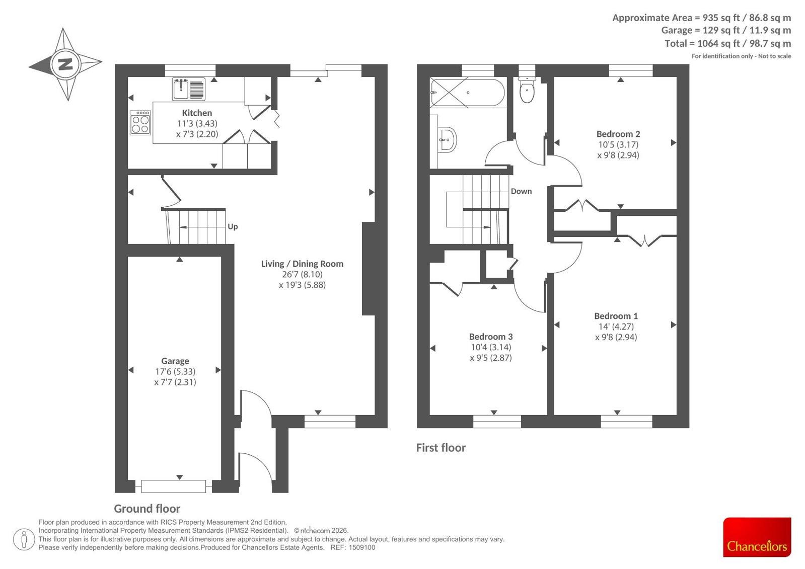 11, Martin Way, Surrey floorplan