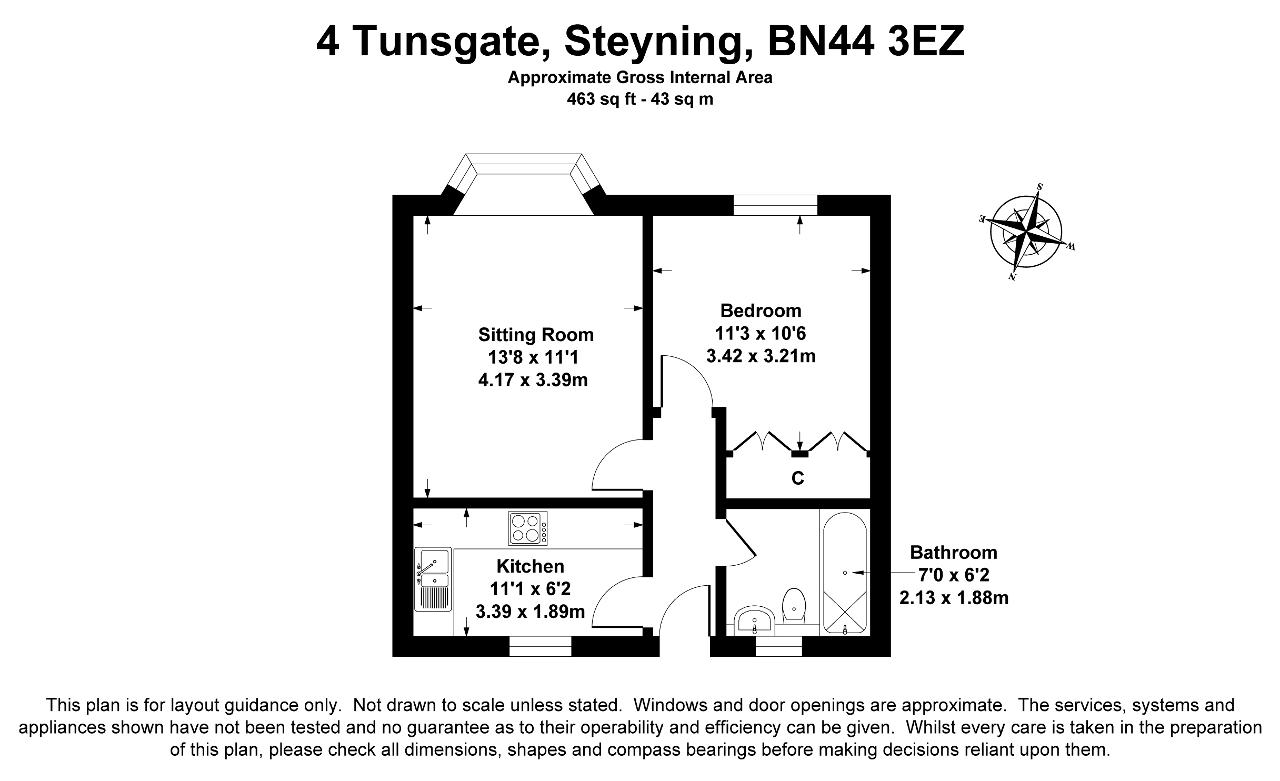 4, Tunsgate, Steyning floorplan