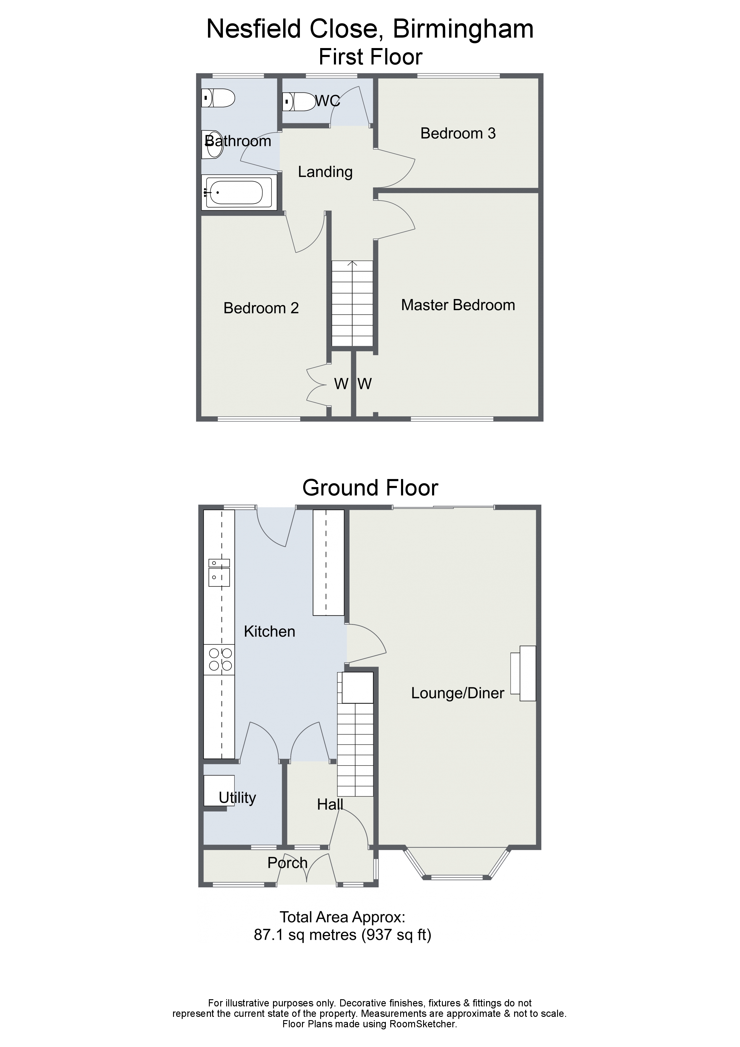 3 Bedrooms Terraced house for sale in Nesfield Close, Kings Norton, Birmingham B38