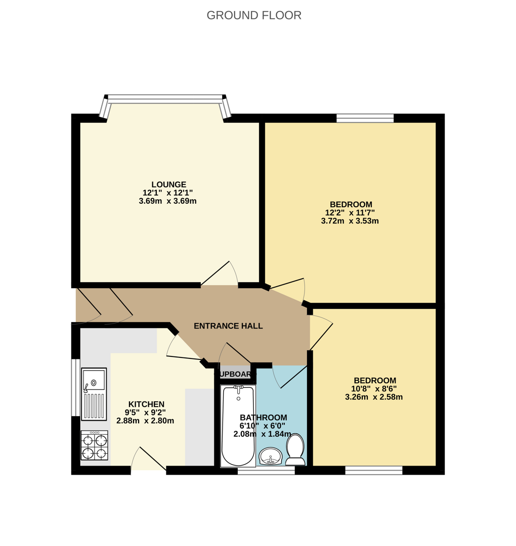60, Shakespeare Gardens, Warwickshire floorplan