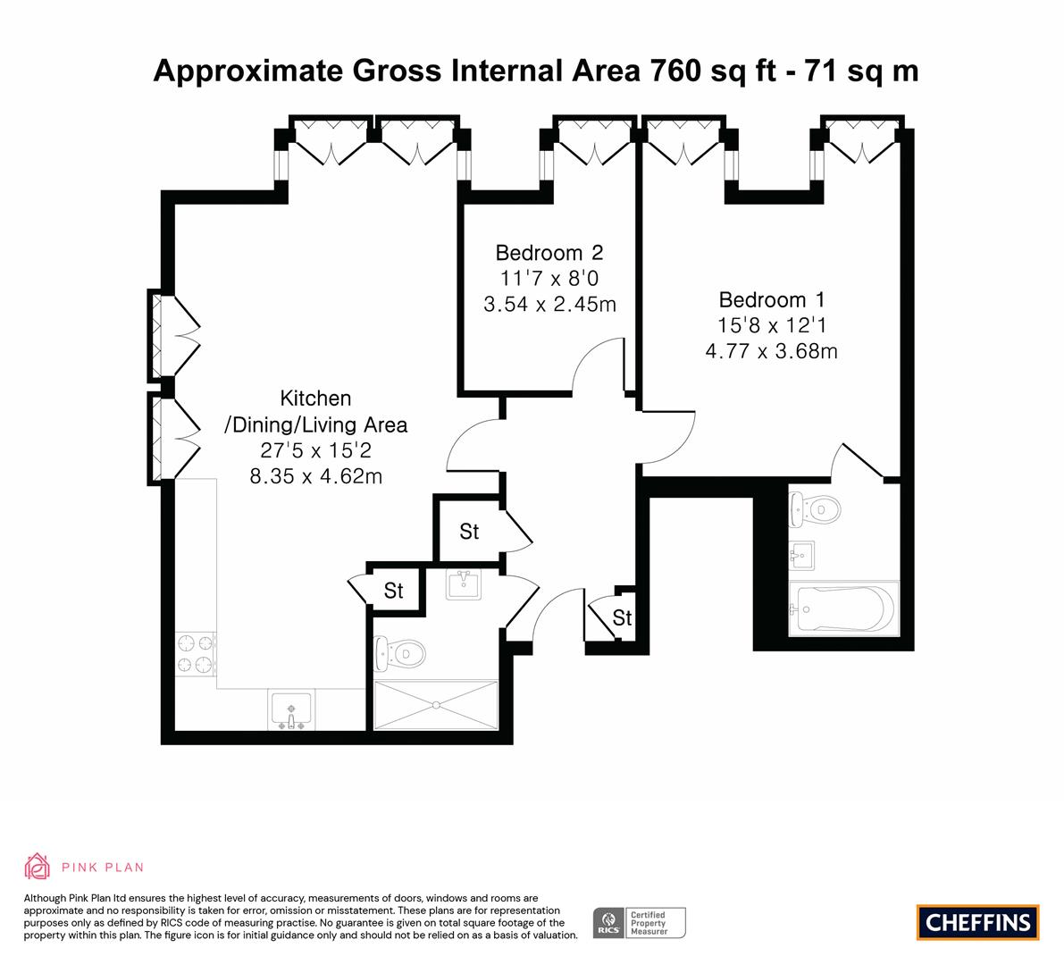 Apartment 17, The Old Tannery, 2, Broad Street East, Ely floorplan
