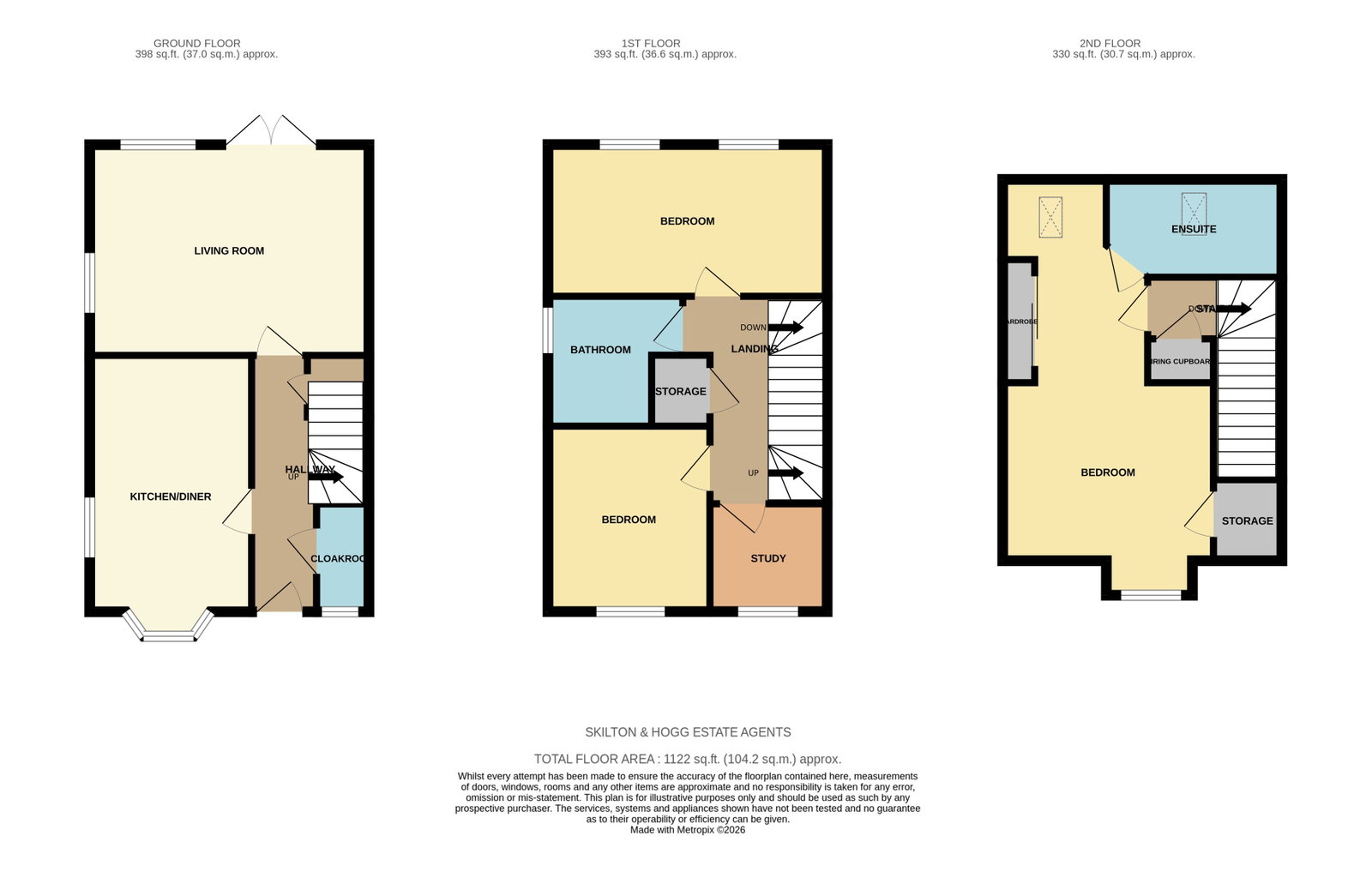 34, Cartmel Road, Daventry floorplan