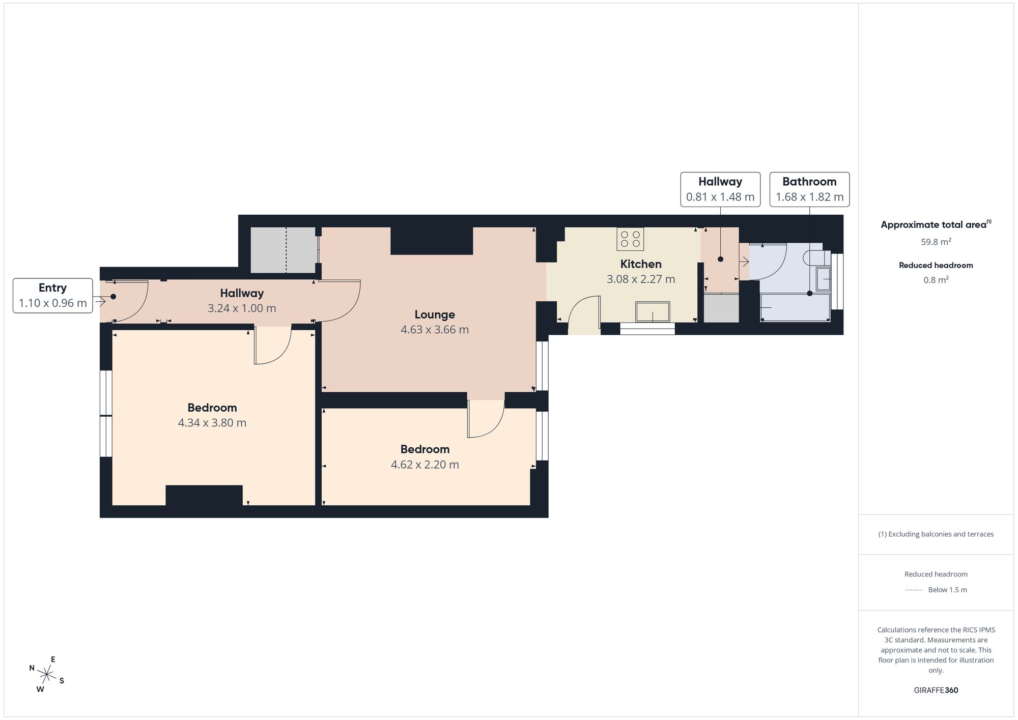26 Rayleigh Grove, Gateshead floorplan