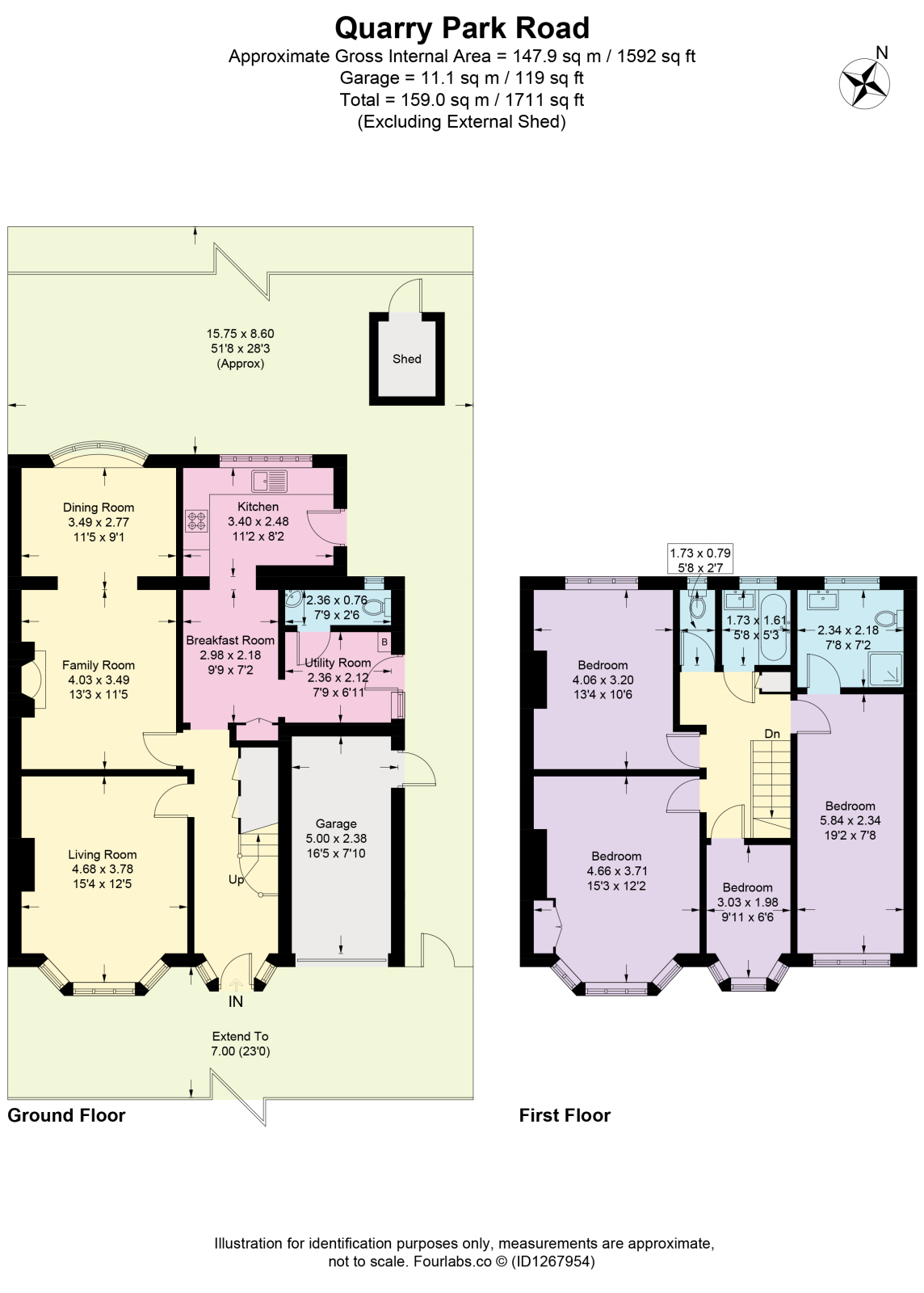 40 Quarry Park Road, Cheam, Sutton floorplan