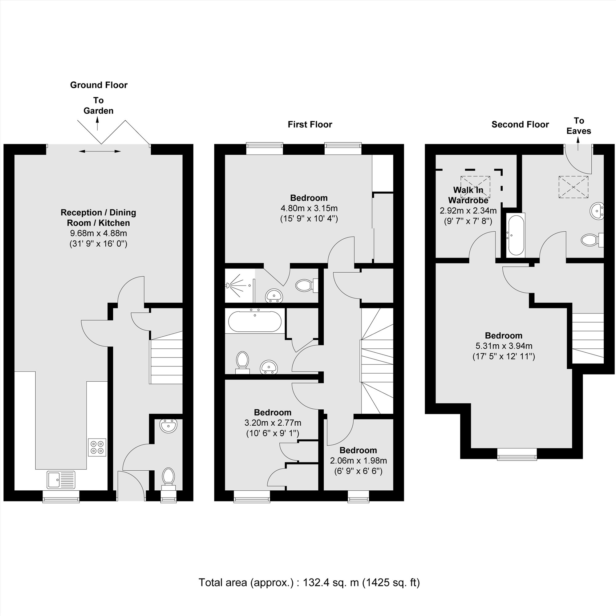 13 Abbey Court, 42, Percy Road, Hampton floorplan