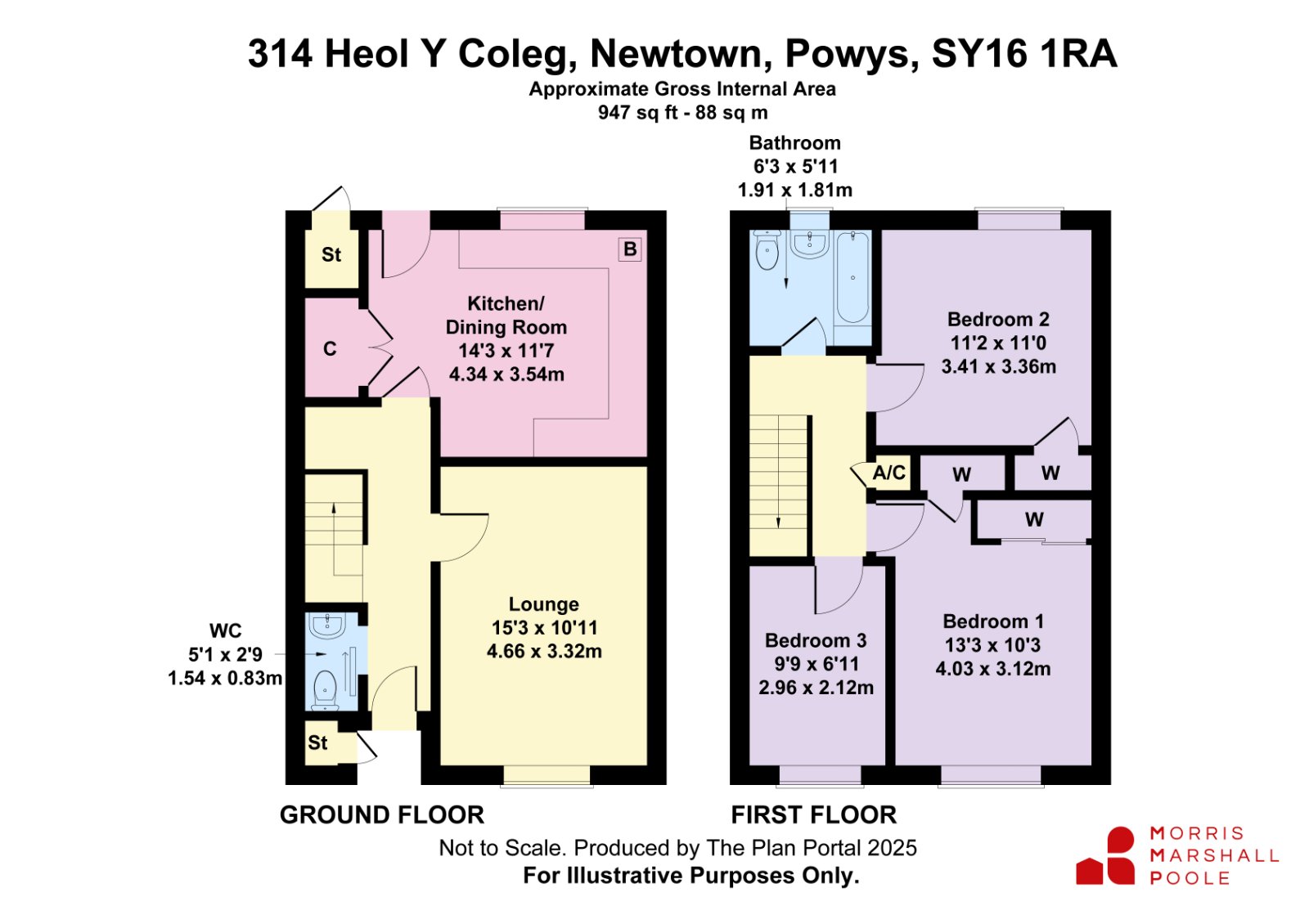 314, Heol Y Coleg, Powys floorplan