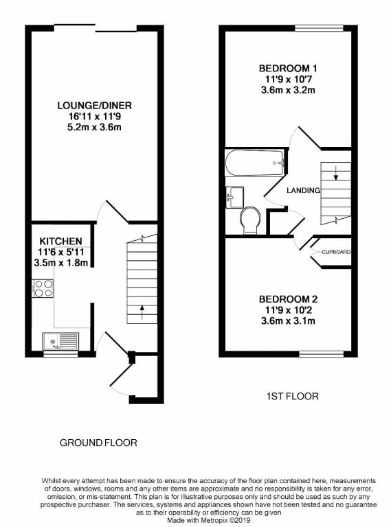 2 Bedrooms Terraced house for sale in Wellesley Close, Ash Vale GU12