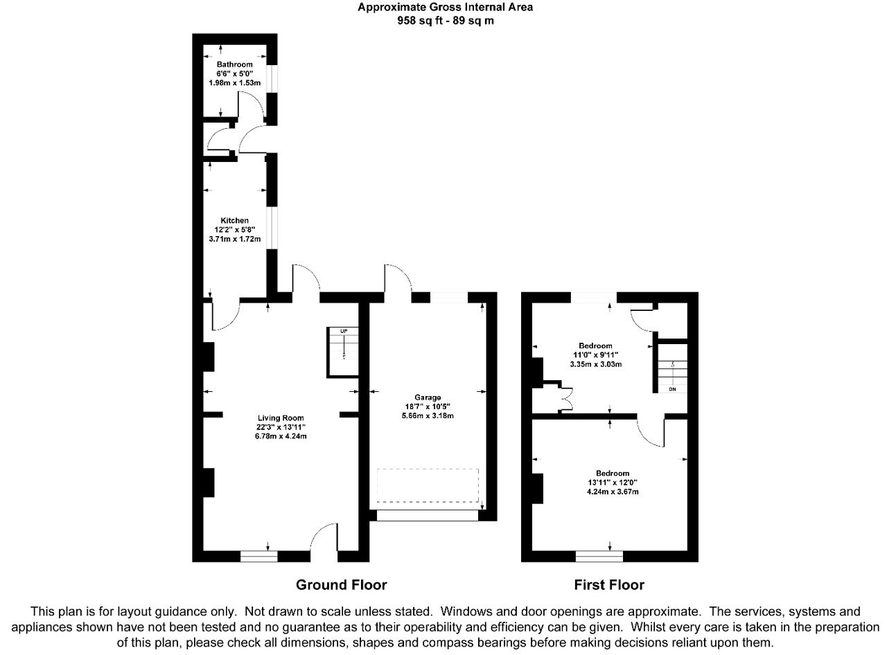 1 Diamond Cottages, Littleworth Lane, Littleworth floorplan