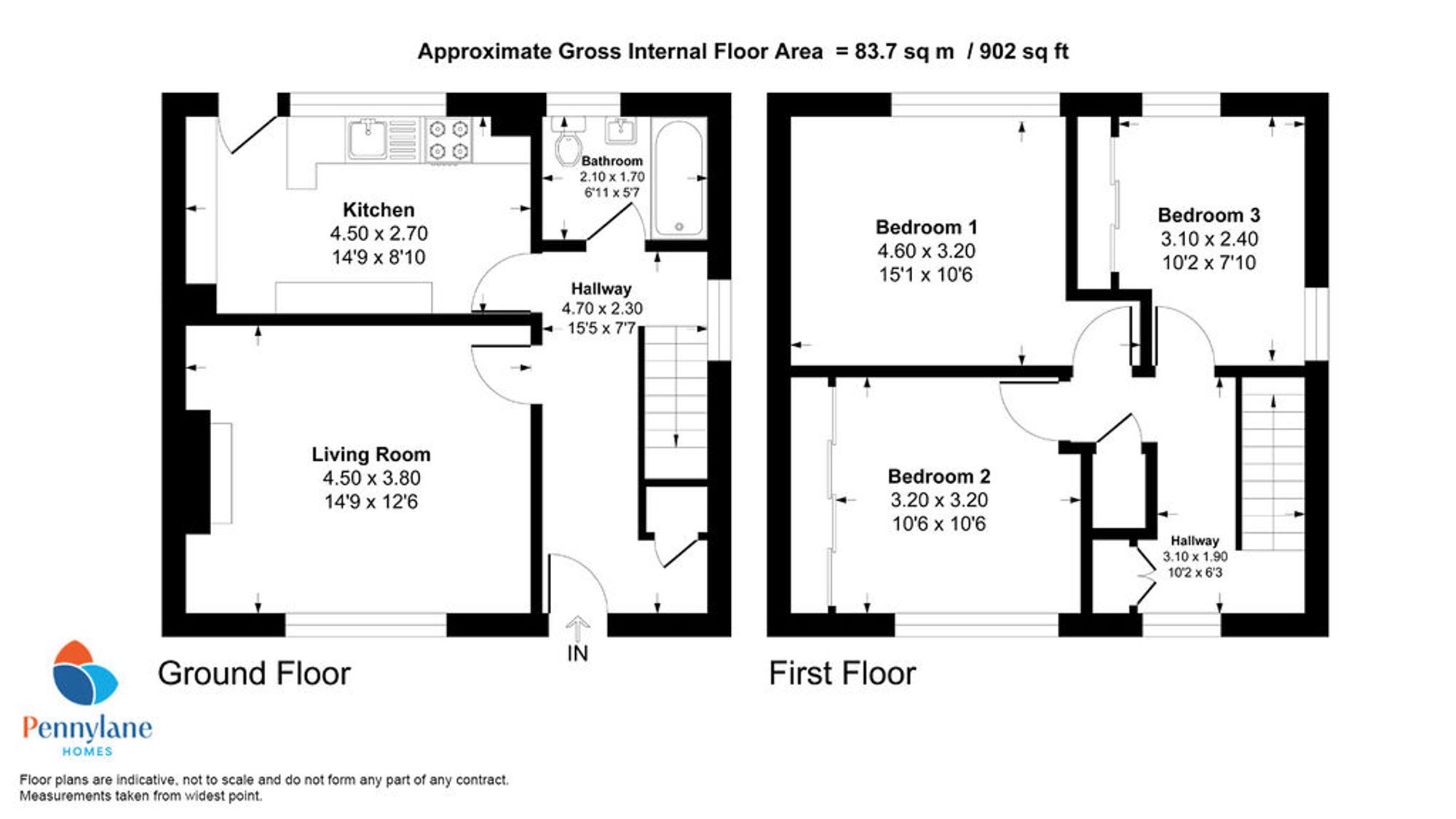 10 Claverhouse Place, Paisley floorplan