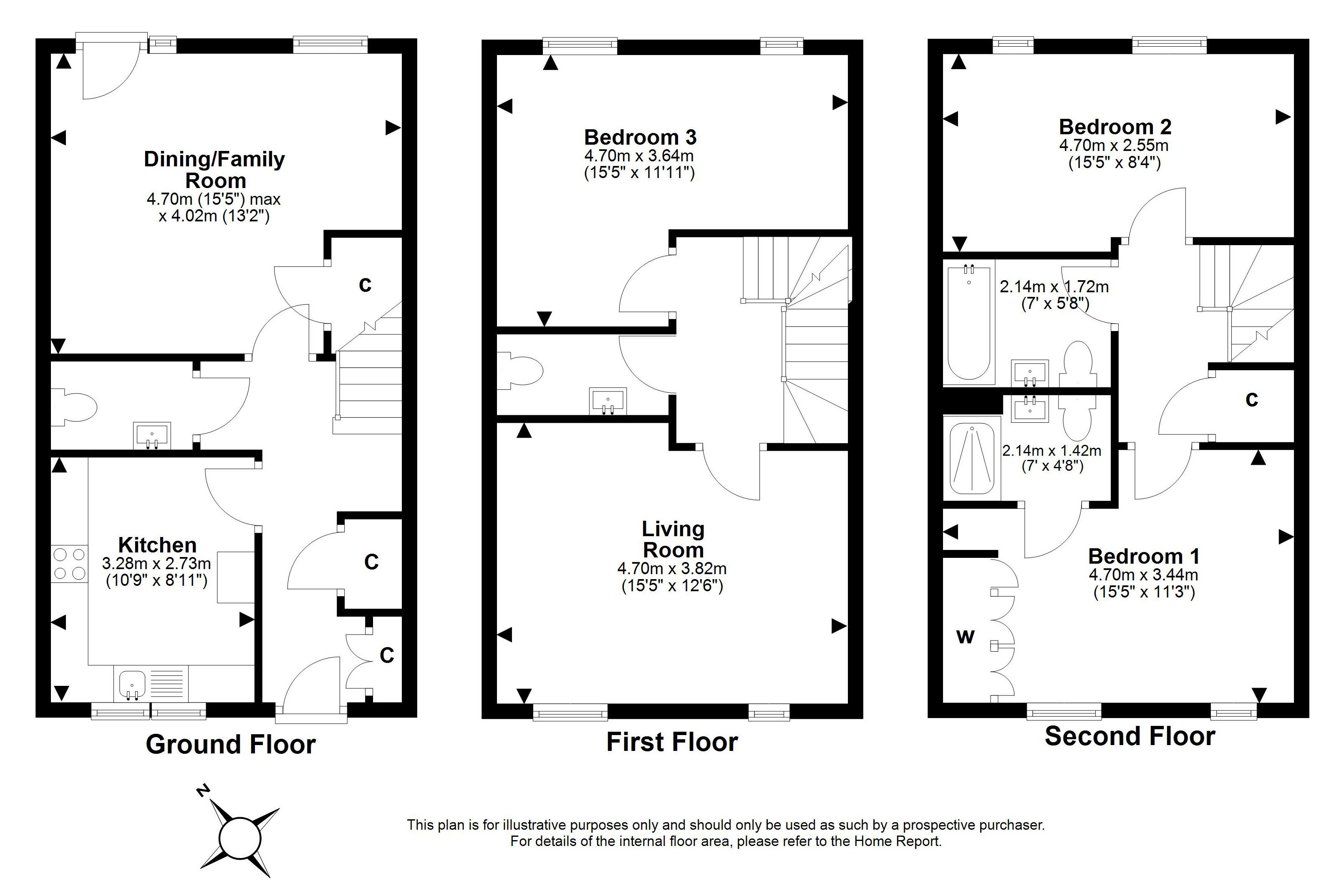 11, Cunningham Square, Portobello, Edinburgh floorplan