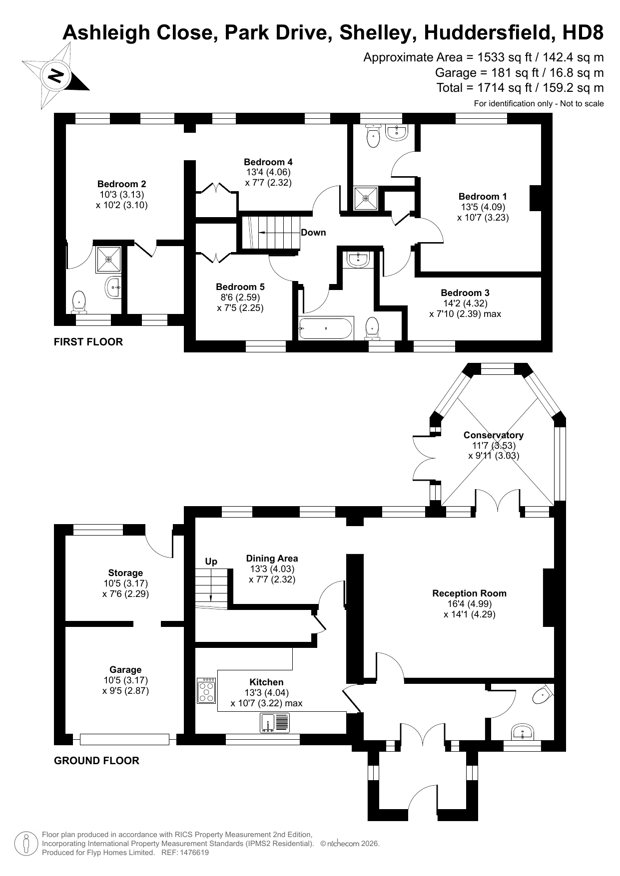 Ashleigh Close,, 1, Park Drive, Huddersfield floorplan