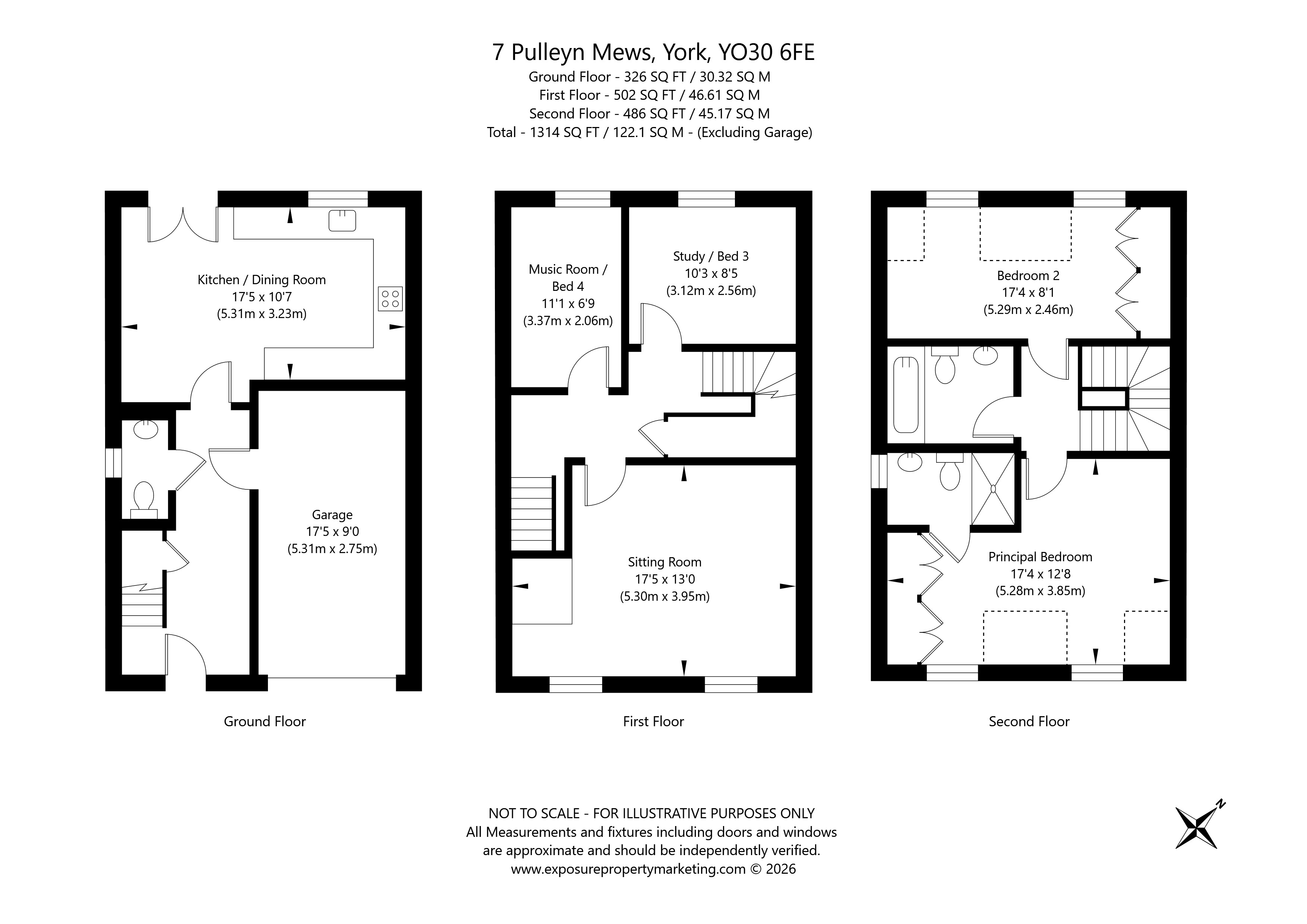 Beresford House, 7, Pulleyn Mews, York floorplan