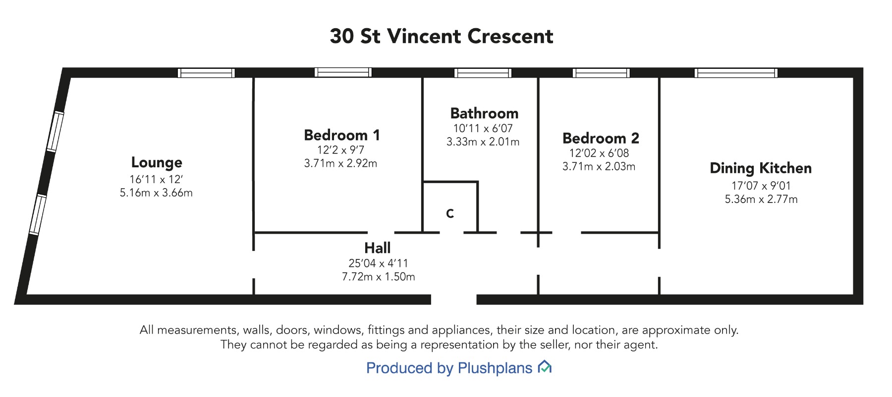 St Vincent Crescent, Glasgow floorplan