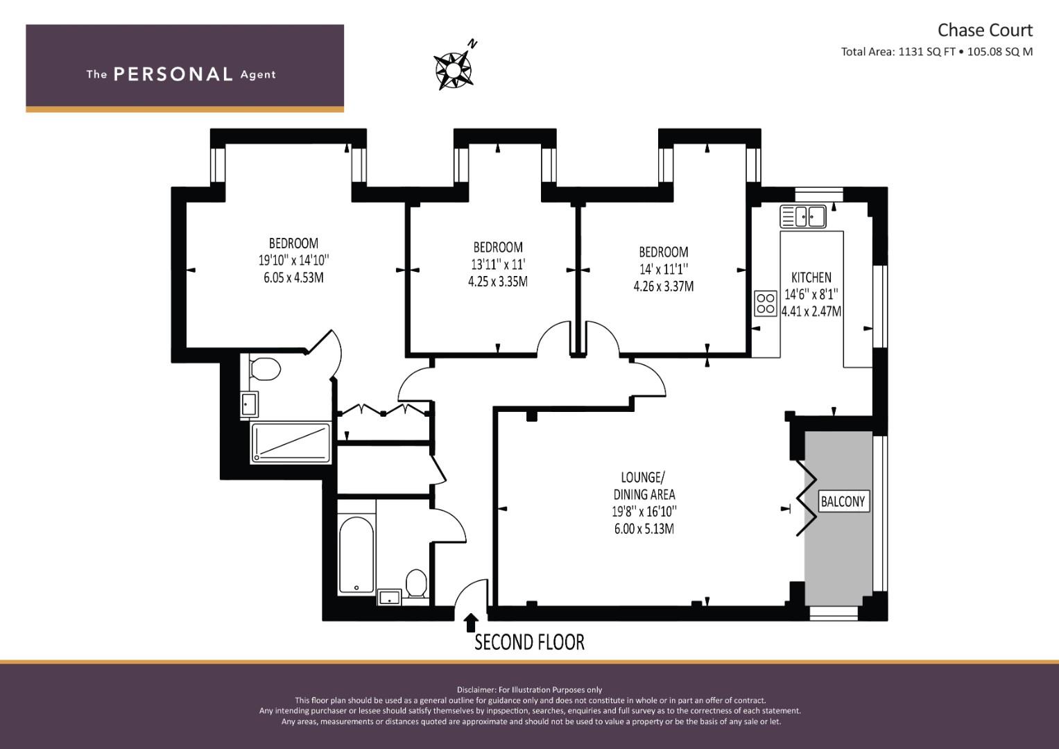 14 Chase Court 1, Chase Road, Epsom floorplan