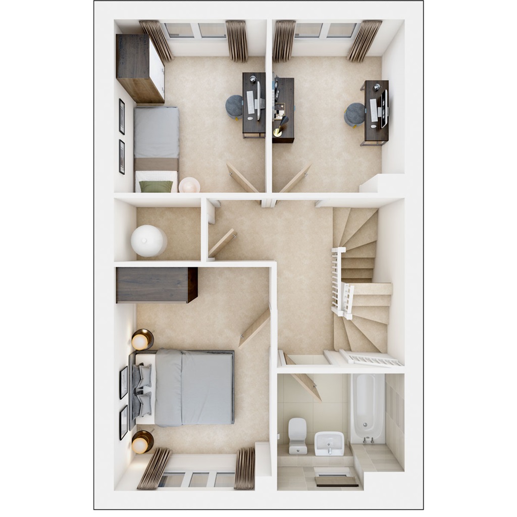 The Kensington - Plot 2, Arborfield Heights, Nine Mile Ride Extension, Arborfield Green floorplan
