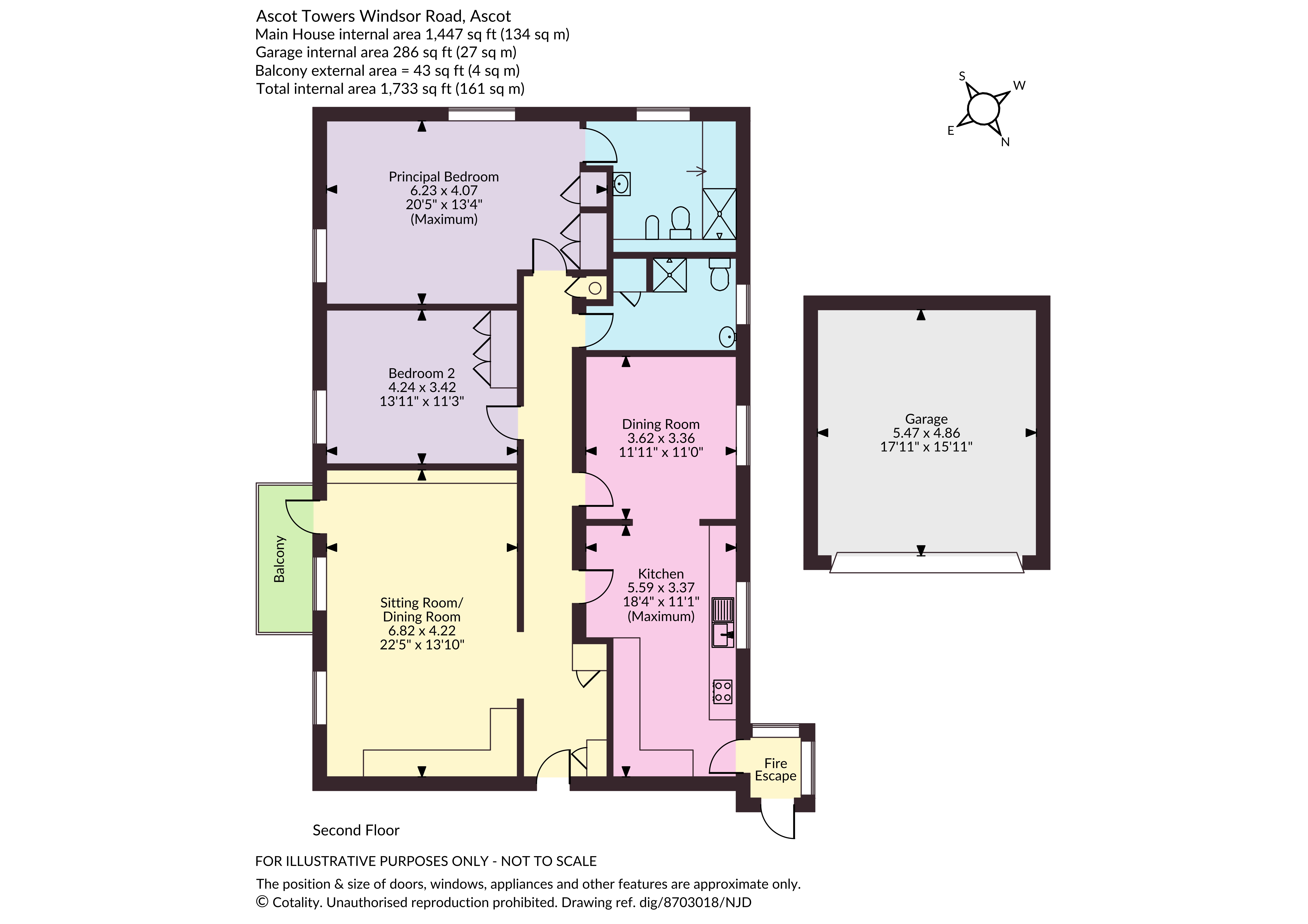 Apartment 15, Ascot Towers,, Windsor Road, Berkshire floorplan