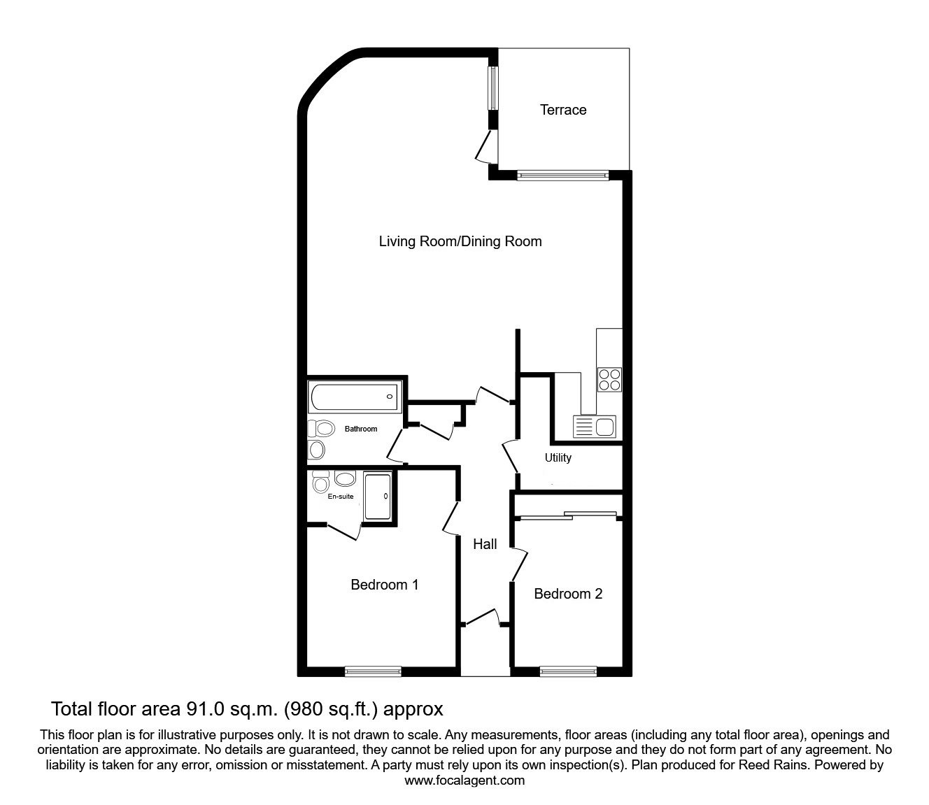 Apartment 811, The Lock Building, 41, Whitworth Street West, Manchester floorplan