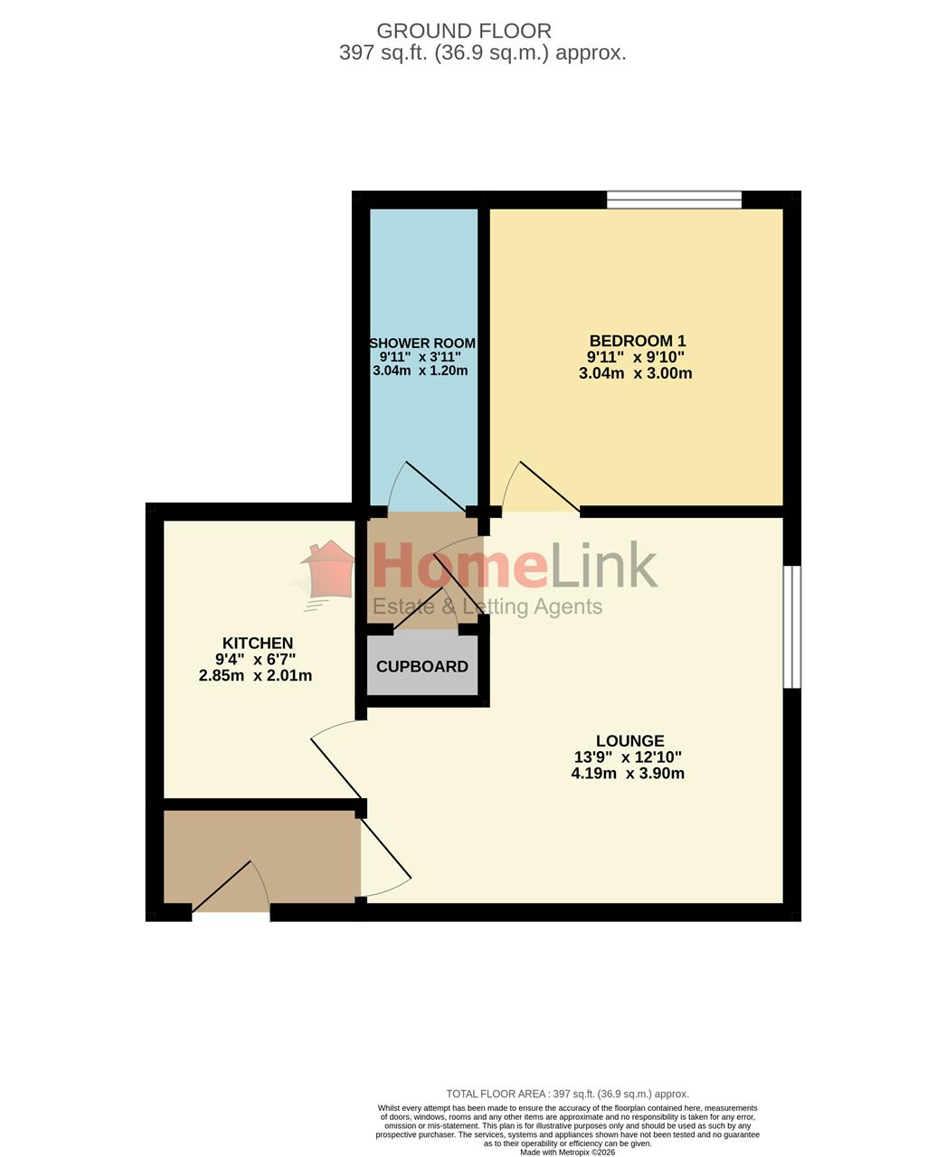 163E, Abbey Court, Coatbridge floorplan