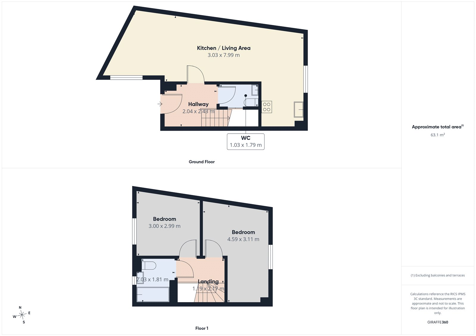 6,, Clifton View, Bedminster Down floorplan