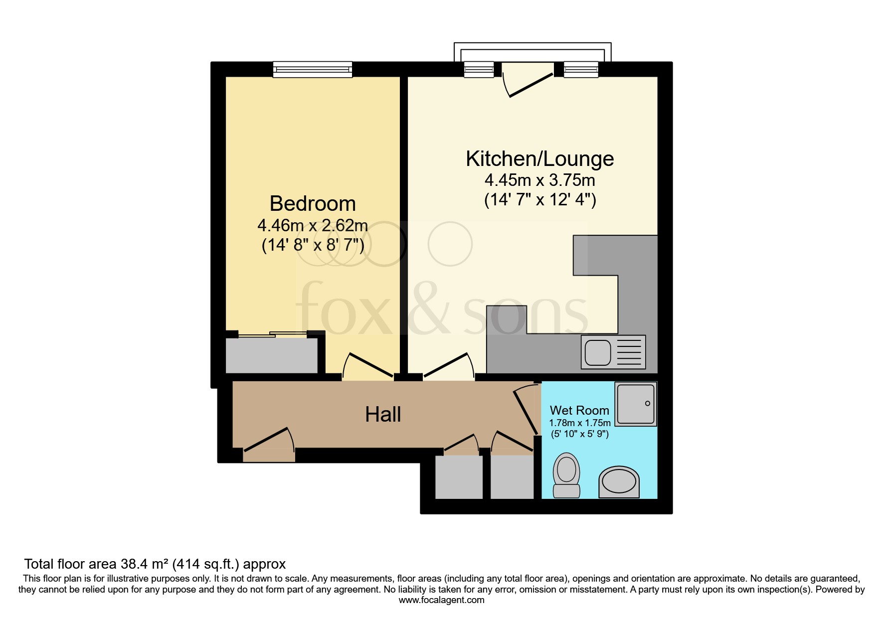 Flat 17, Hove Lodge, 18, Hove Street, Hove floorplan