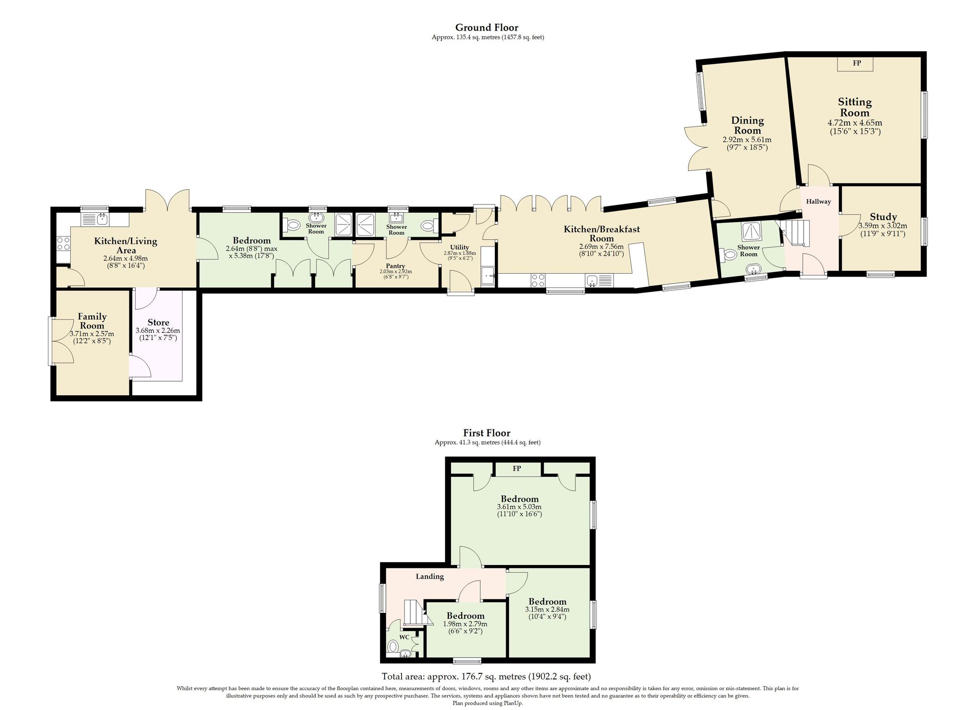 Rose Villa Church Street, Eye floorplan