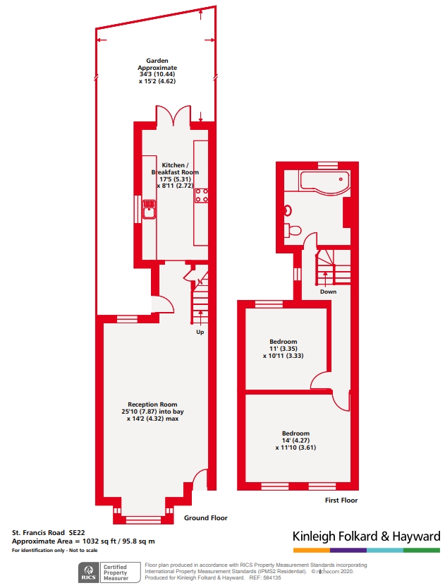 27, St. Francis Road, London floorplan