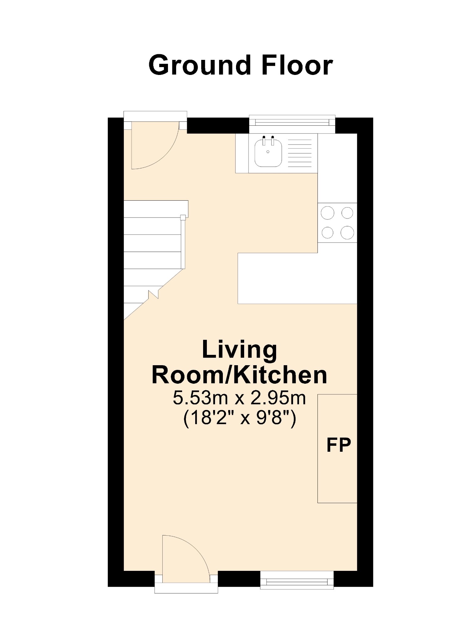 Bell Street, Swanage BH19, 1 bedroom end terrace house for sale