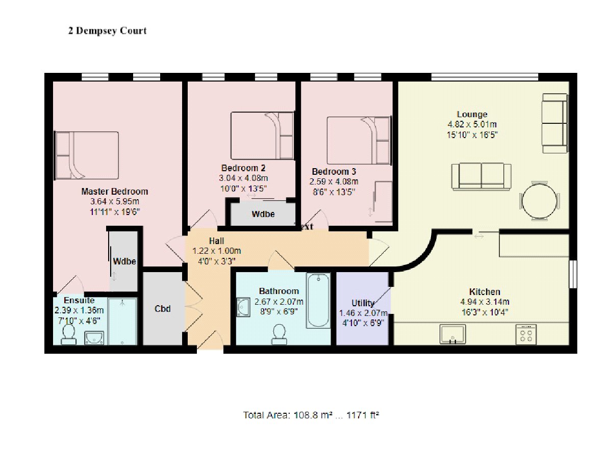 2, Dempsey Court, Aberdeen floorplan