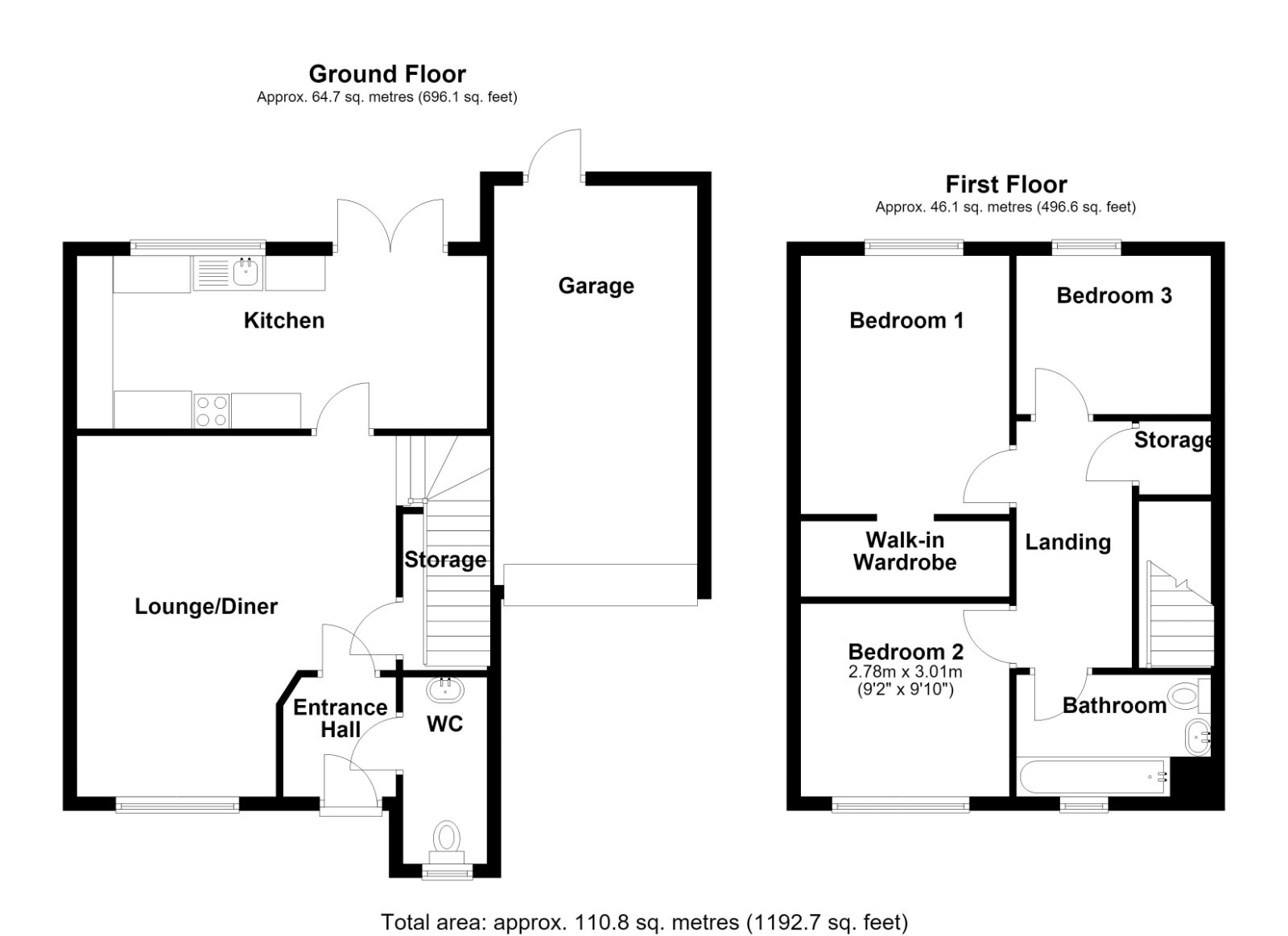 1, Jockey Fields, Walsall floorplan