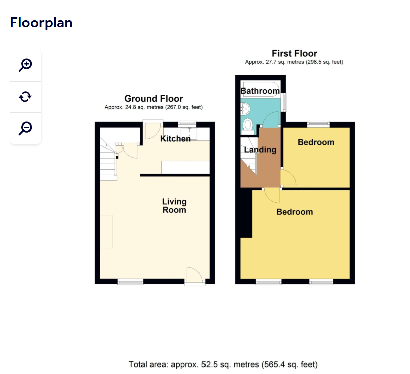 Beechley Cottages,1, Yellow Row, Pontypool floorplan