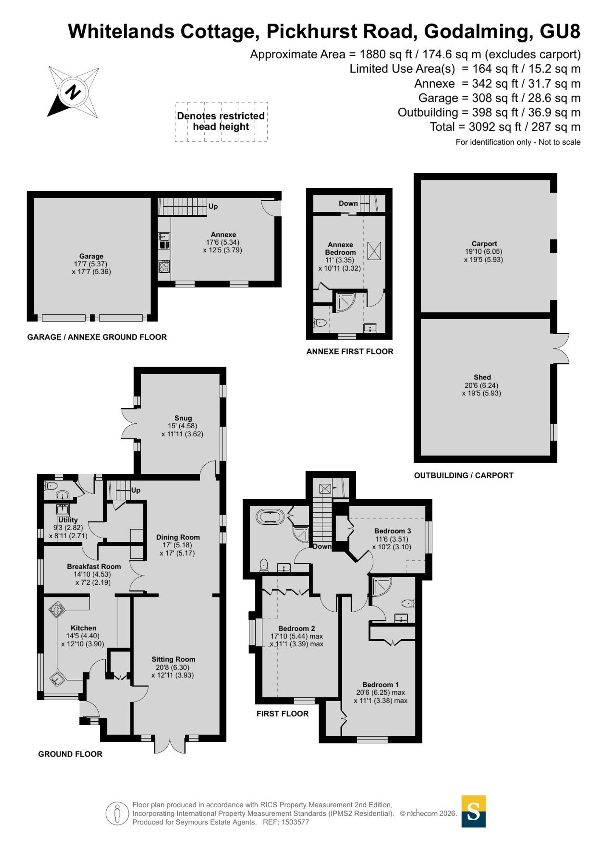 Whitelands, PIckhurst Road, Chiddingfold floorplan