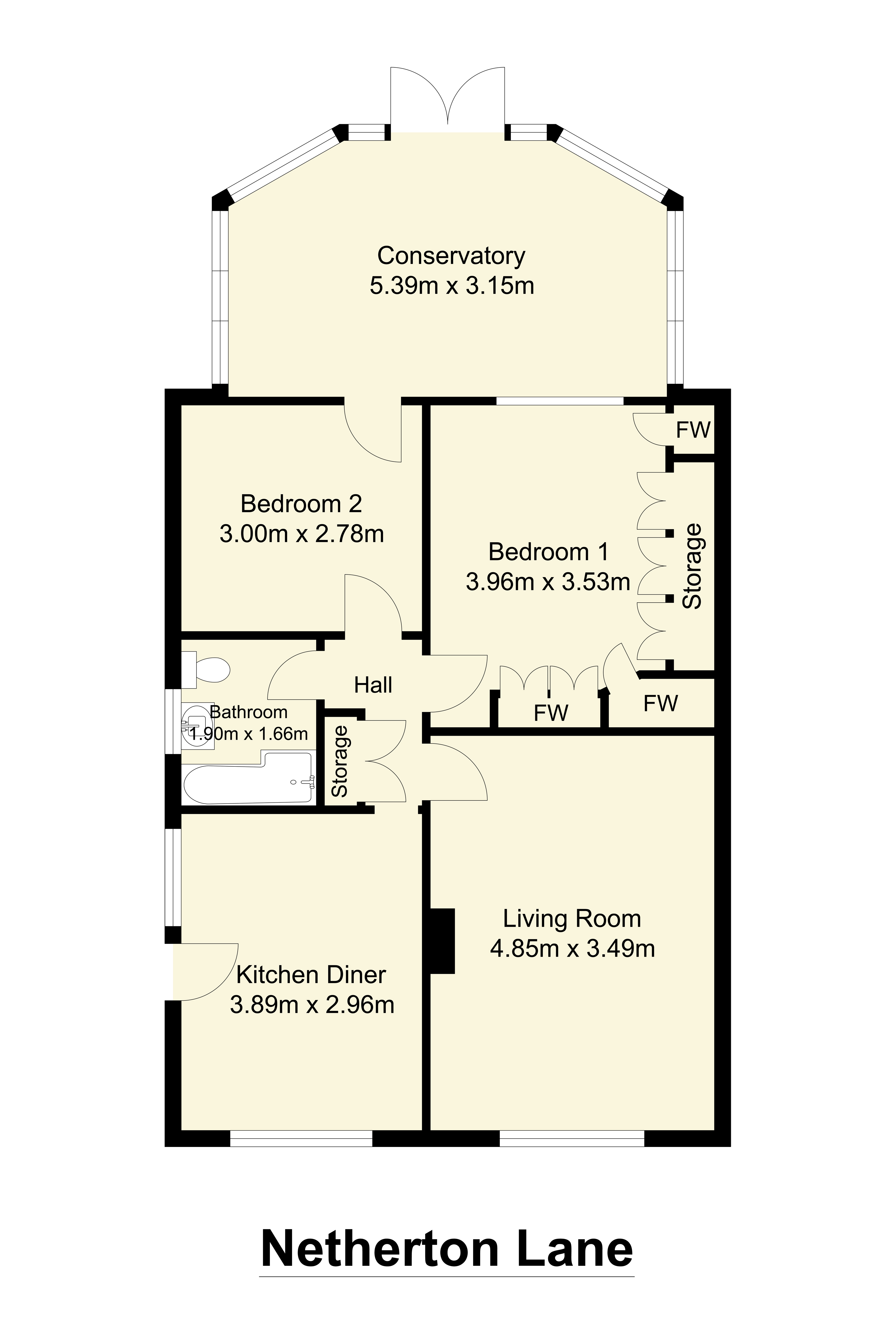 175, Netherton Lane, Wakefield floorplan