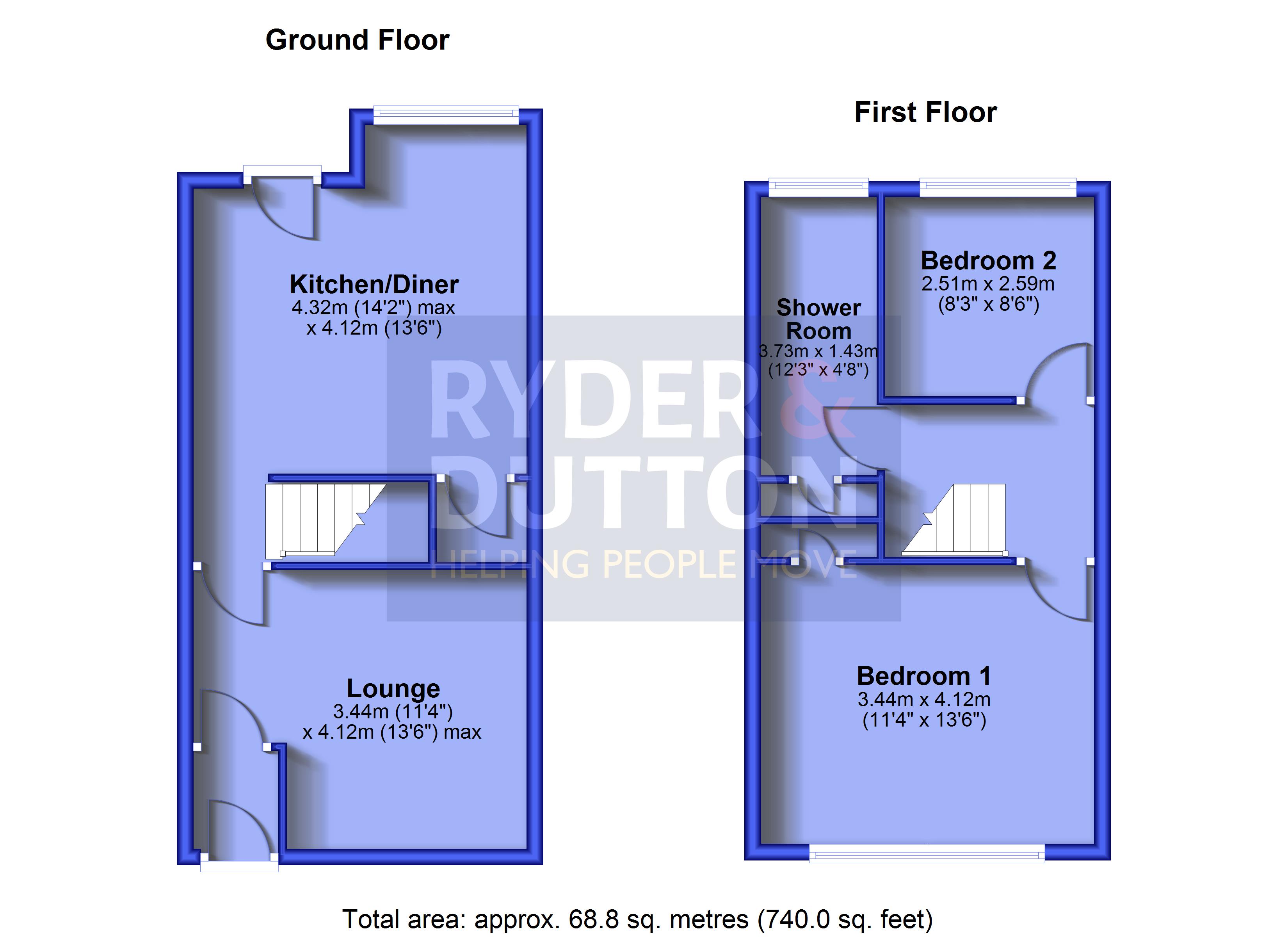 84, Mill Brow, Oldham floorplan