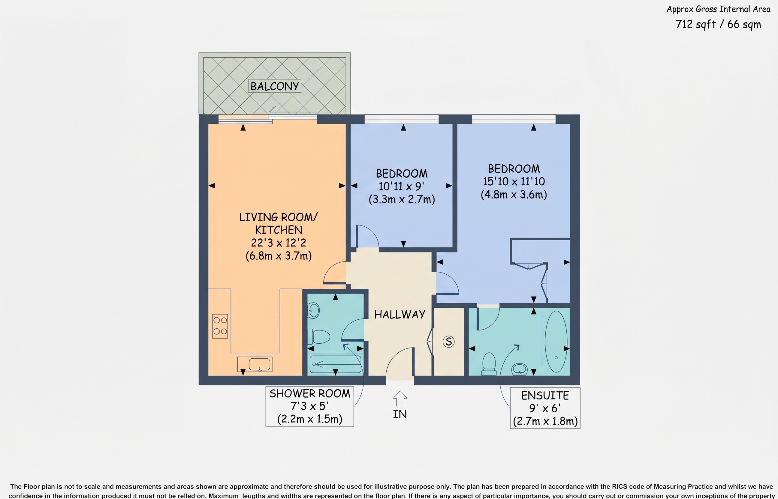 Flat 5, Warehouse Court, No 1 Street, London floorplan