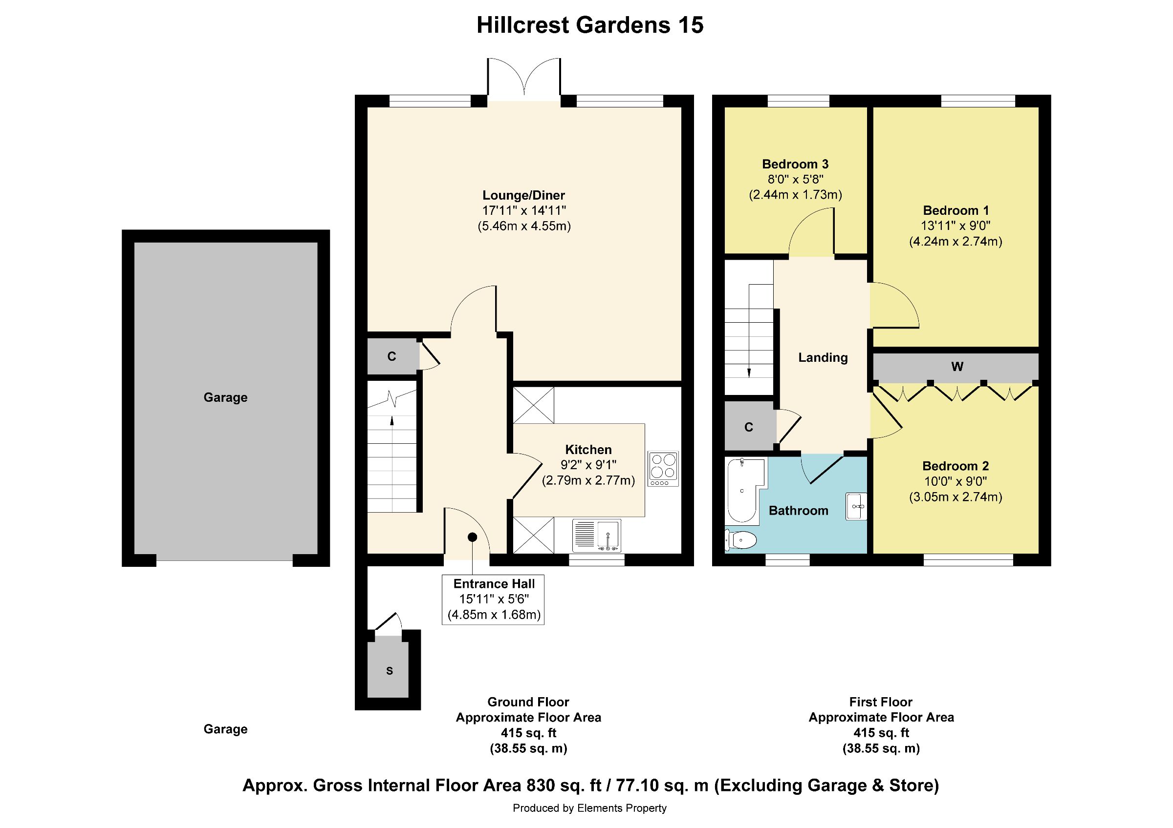 15 Hillcrest Gardens, Willenhall floorplan