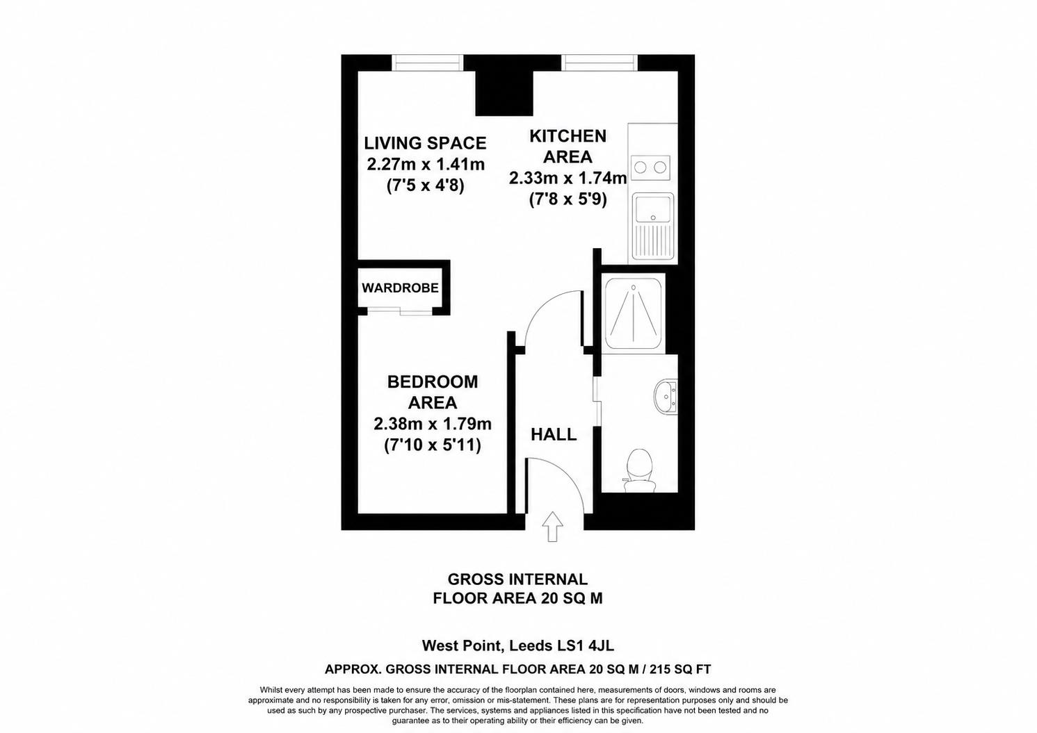 132 West Point, Wellington Street, Leeds floorplan
