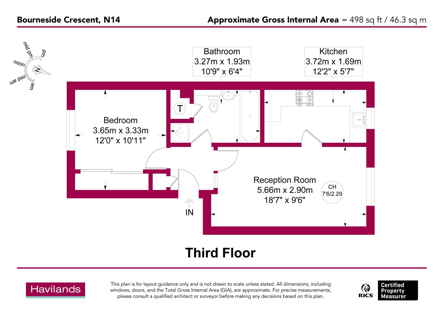 Bourneside Crescent, N14 floorplan