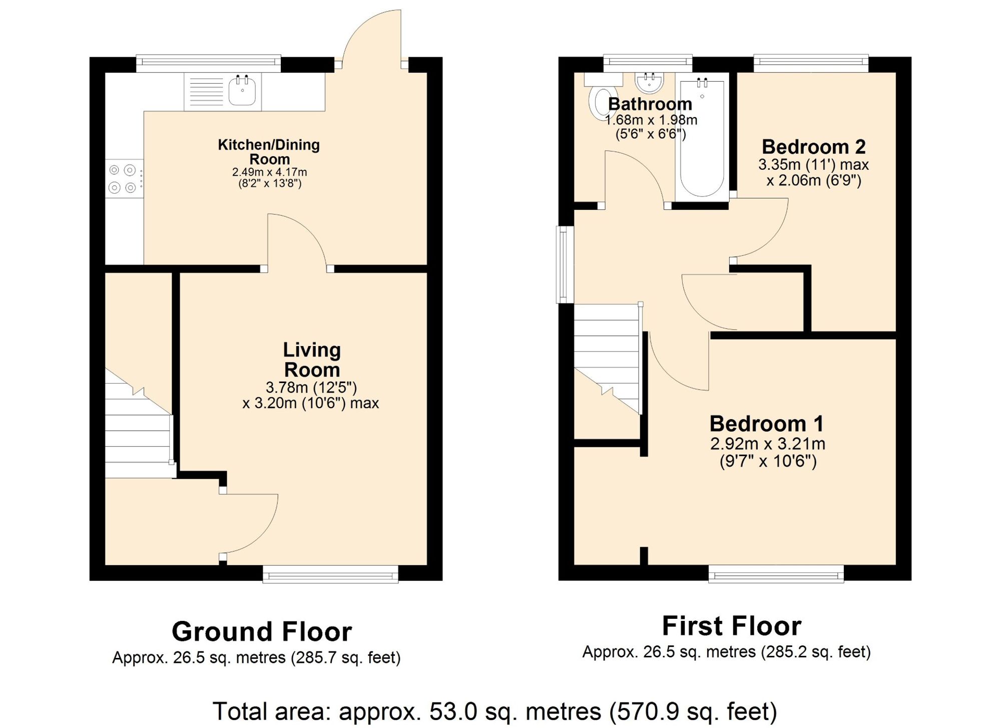 20 Fountains Way, Accrington floorplan