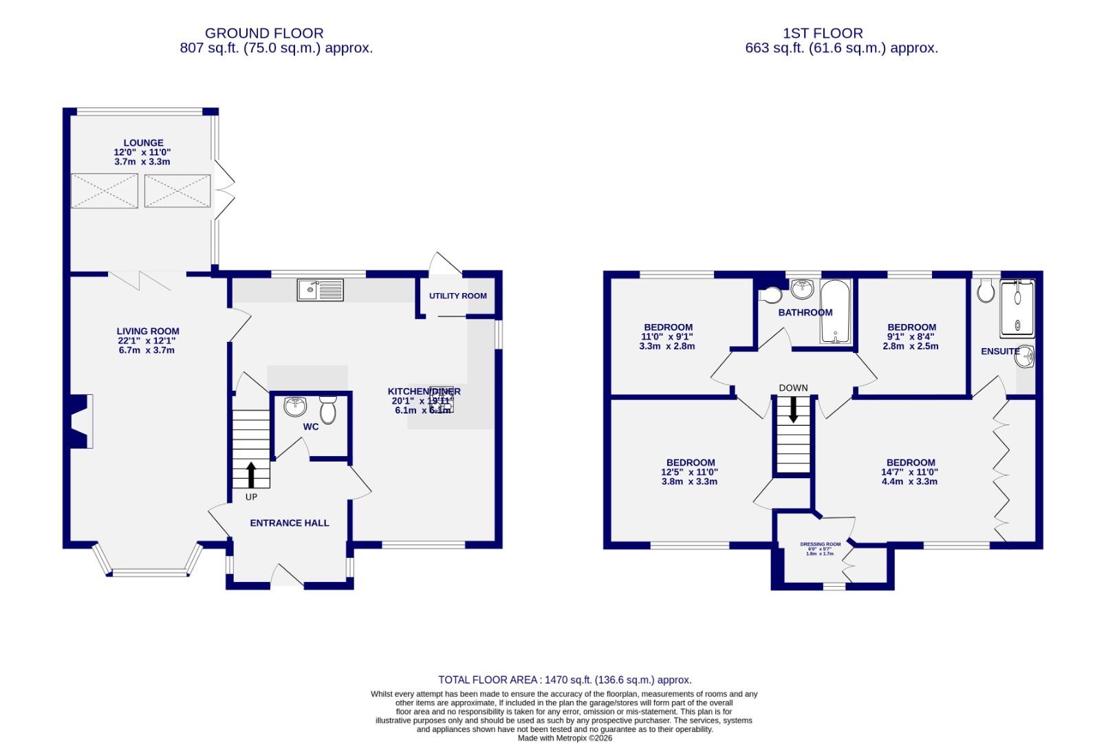6, Dykes Lane, York floorplan
