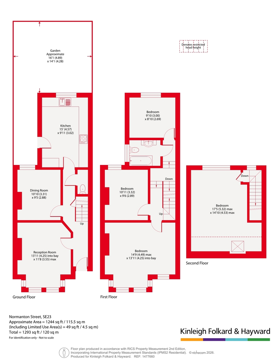 1, Normanton Street, London floorplan