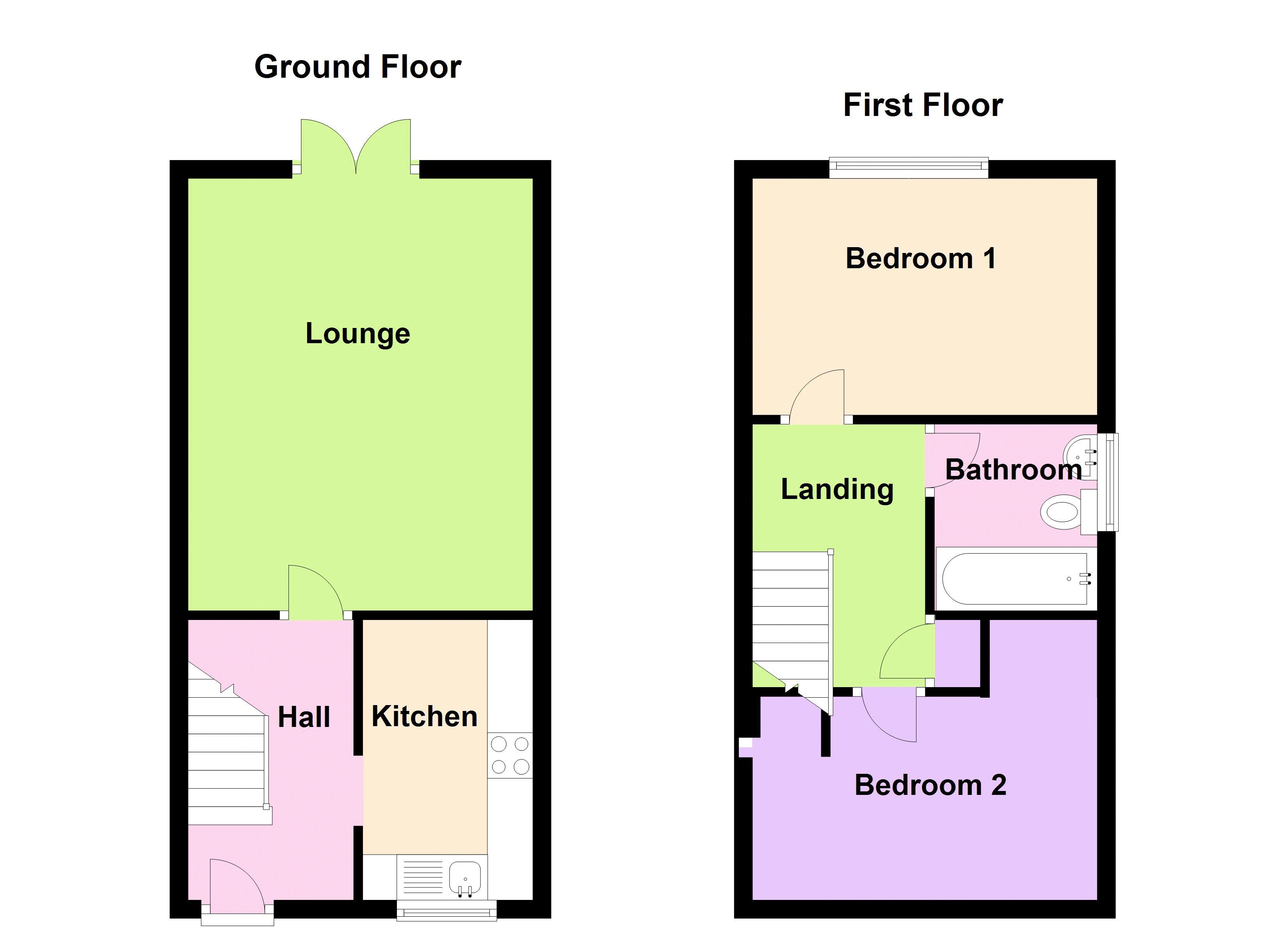 2 Bedrooms Terraced house to rent in Wyke Road, Trowbridge BA14