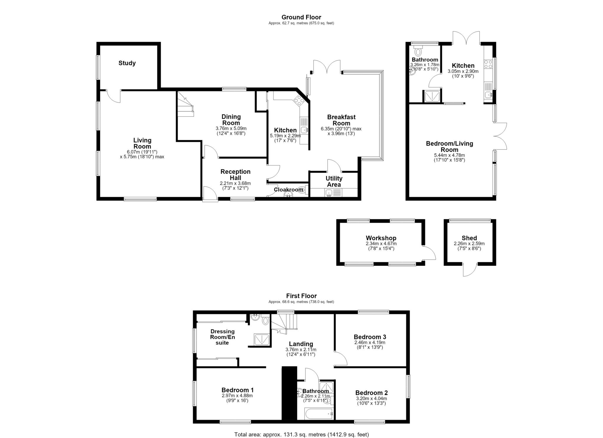 Kiln Lane, Reading floorplan