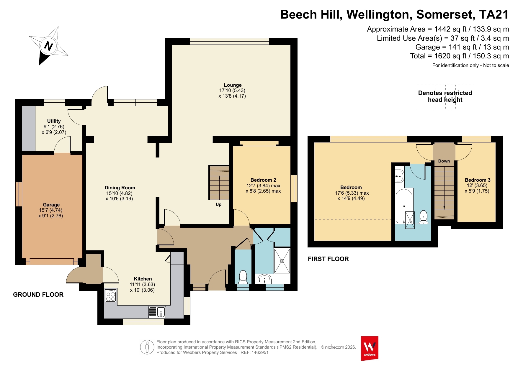 65 Beech Hill, Wellington Somerset floorplan
