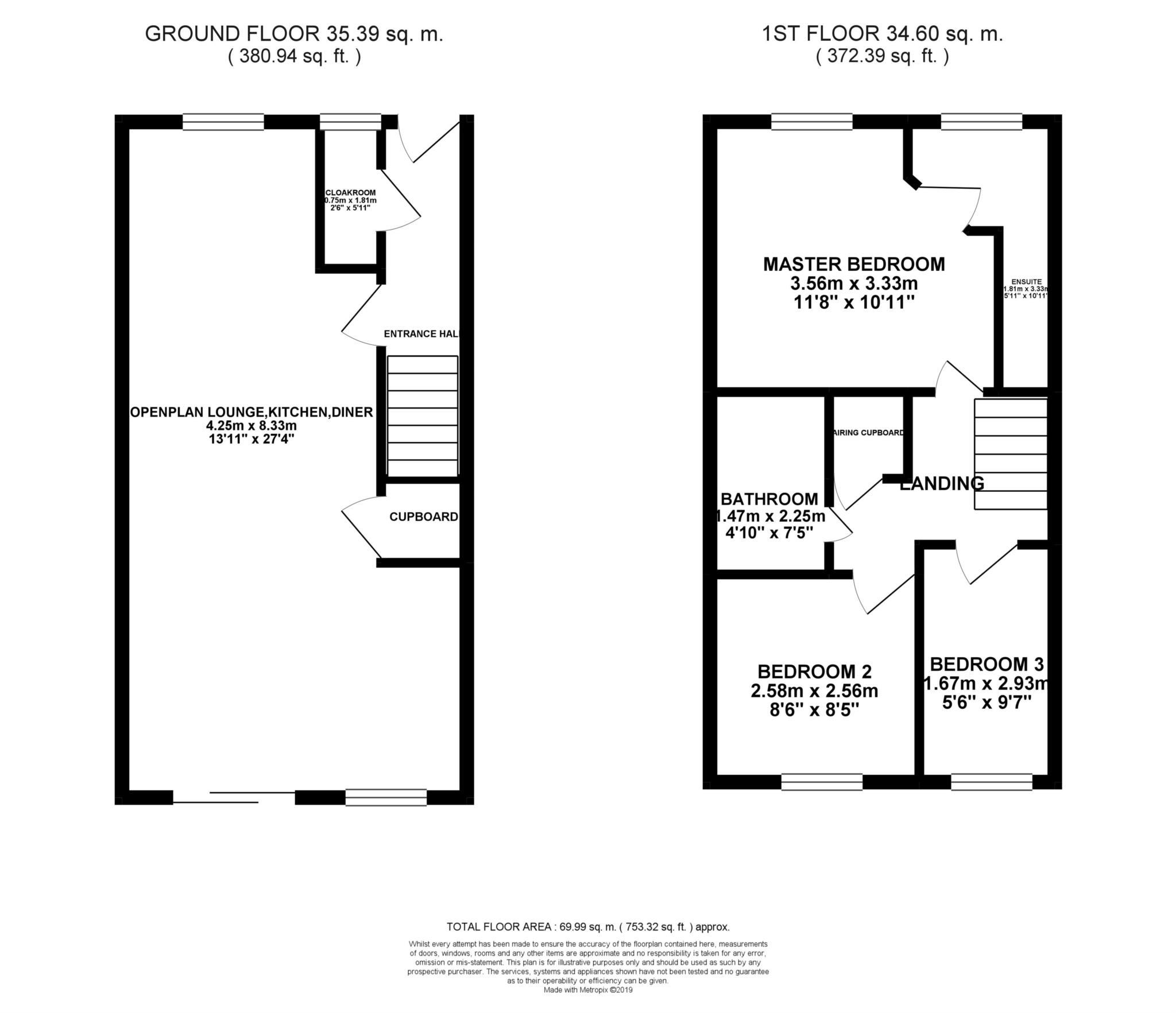3 Bedrooms End terrace house for sale in Corris Court, Broughton, Milton Keynes MK10
