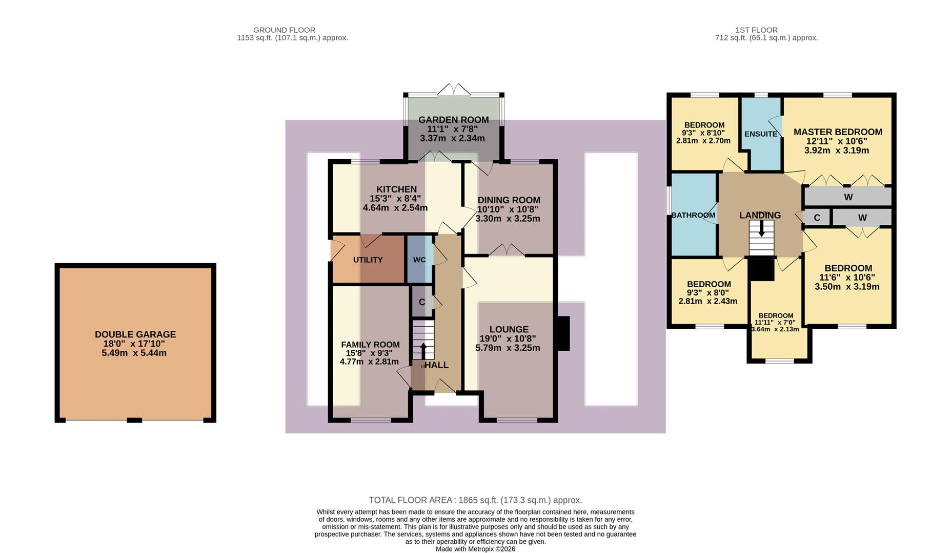 39, Caldey Gardens, Ingleby Barwick floorplan