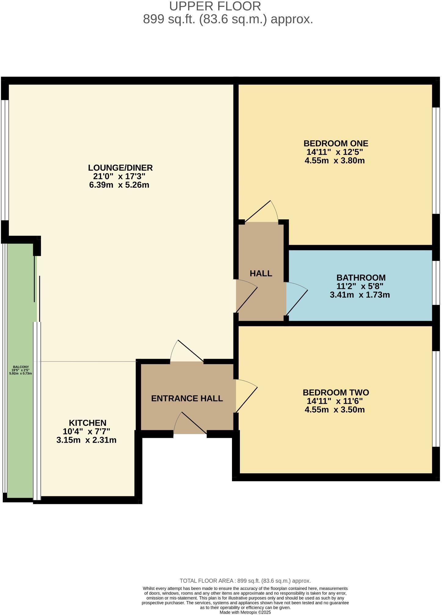 Flat 6, Lytton House, Torquay floorplan
