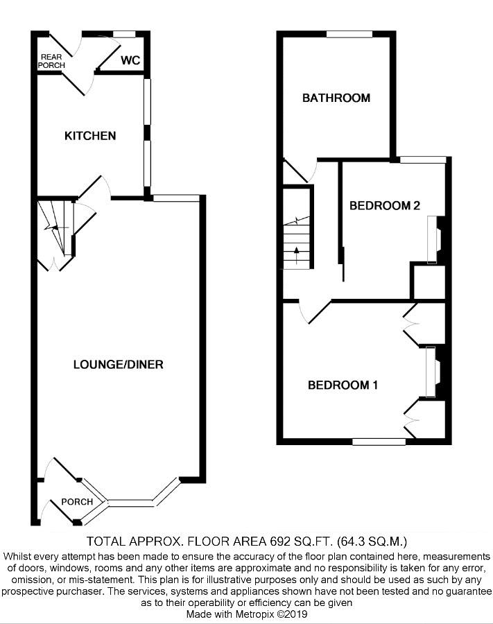 2 Bedrooms Terraced house for sale in Framfield Road, Uckfield TN22
