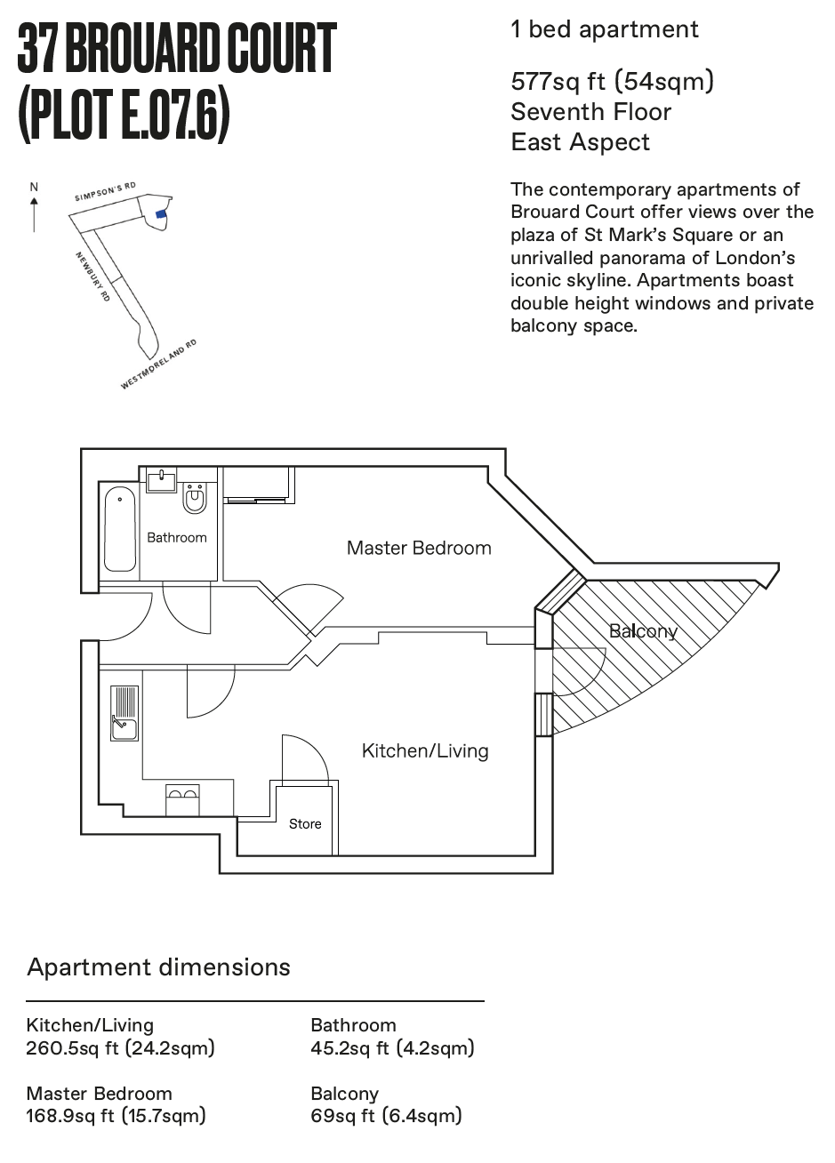 1 Bedrooms Flat for sale in St Mark's Square, Bromley BR2